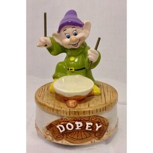 VTG Schmid Disney Dopey Music Box Snow White 7 Dwarfs Put On A Happy Face Read